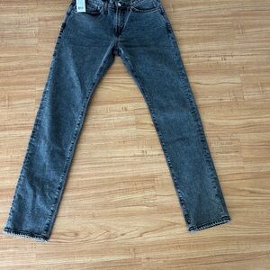 Ace Rivington athletic taper black acid Jeans